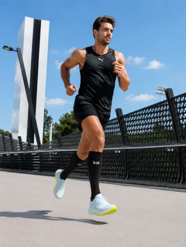 Image of Mint & Oak Bamboo Compression Socks For Men & Women, Sports Socks - Odour Free & Superior Grip, Running, Hiking, Cycling, Boosts Blood Circulation & Recovery