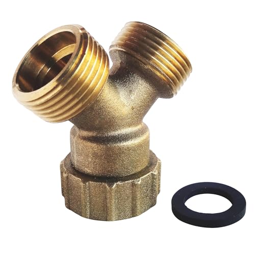 SOMATHERM FOR YOU, Raccord de jonction en Y pour tuyau d'alimentation machine à laver - Ecrou tournant 3/4