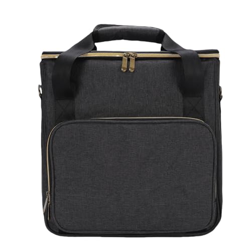 Sac de transport de disques vinyles avec bandoulière amovible pour voyage