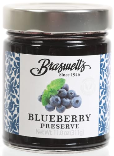 Braswells, Preserves Blueberry, 13 Ounce