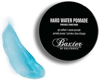 Hard Water Pomade for Men | Shine Finish | Firm Hold | Hair Pomade