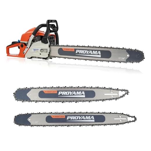PROYAMA 68cc Gas Powered Chainsaw, 22" 24" Bar, Magnesium Alloy Chain Brake
