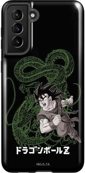 Skinit Pro Phone Case Compatible with Galaxy S21 Plus 5G - Officially Licensed Dragon Ball Z Goku and Shenron Design