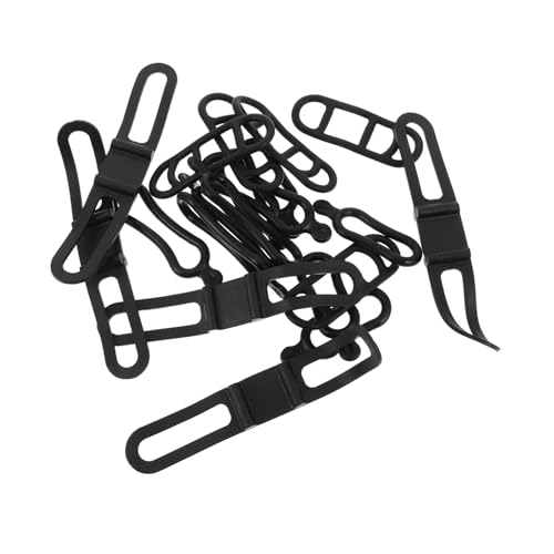 HANABASS 20pcs Silicone Elastic Straps for Bike Lights Flashlight Holder for Cycling Hiking Camping Versatile Tail Headlamp Straps for Easy Installation and Secure Fit