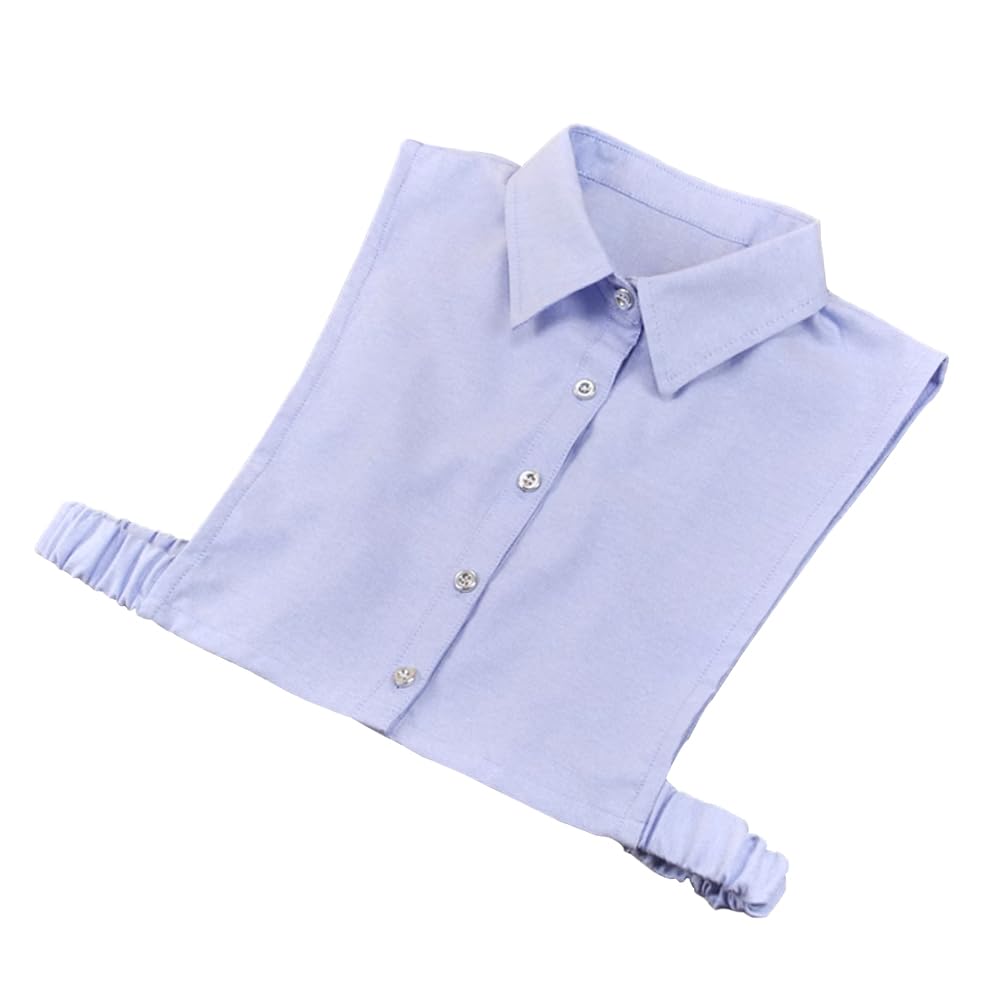 Elegtiskas Women's 52Blue Half Shirt Blouse Collar Detachable Fake Faux Dickey Collar