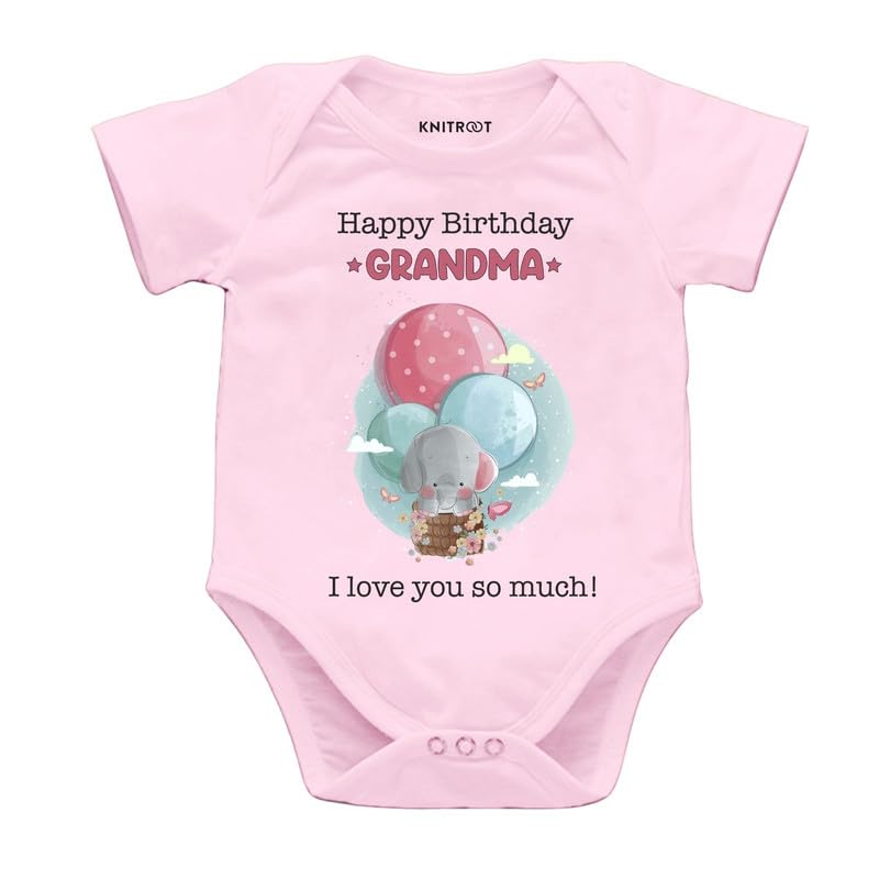 Knitroot Family Special Newborn Baby White And Pink Color Half