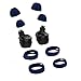 kwmobile 4X Embout Compatible avec Samsung Galaxy Buds/Buds Plus - Embouts de Rechange en Silicone pour Écouteurs Bleu