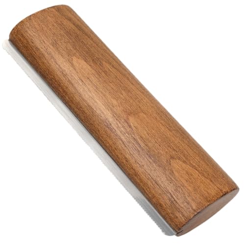 Toyvian Horse Grooming Scraper Horse Hair Metal Brush with Solid Wood Handle 7.87 in Deshedding Tool for Mud Dead Hair Tangles Bathing and Stable Cleaning image 2