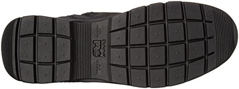 Timberland PRO Men's 8 Inch Valor Comp Toe Waterproof Side Zip Work Boot, Black Smooth Leather Ballistic Nylon, 4.5 M US | Image 3