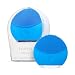 FOREO LUNA mini 2 Facial Cleansing Brush and Portable Skin Care device made with Ultra Hygienic Soft Silicone for Every Skin Type USB Rechargeable Aquamarine