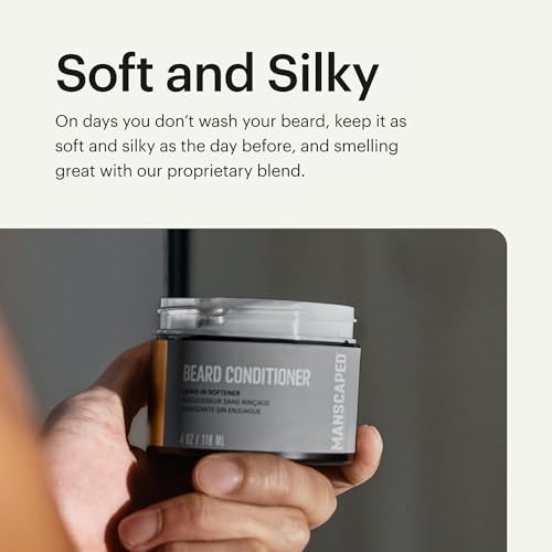 MANSCAPED® Beard Conditioner, Leave-in Softener with Nourishing Oils and Antioxidants, Shea Butter, Eucalyptus, Lavender, Coconut Oil Hydrates & Strengthens, (100 ml) - Image 6