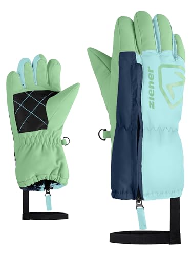 Gants de ski enfant Ziener Leo-Z imperméables lagon 4,5