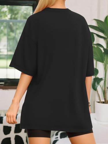 Womens Overisized Tshirts V Neck Workout Gym Shirts Tops Casual Summer Clothes4