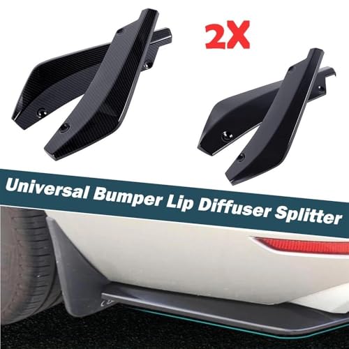 Alerón divisor angular de parachoques trasero para BMW E90 F30 F32 F10 negro 2