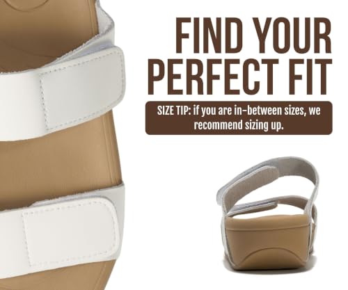 Image of Project Cloud Genuine Leather Platform Sandals Women Non Slip Womens Slides | Lightweight Platform Sandals for Women with Plush Soft Insole & Arch Support Comfortable Sandals & Summer Slides for Women