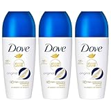 Dove Deodorant Roll On Advance Care Go Fresh Original 72H Odour Protection Anti-Transpirant and Anti-Perspirant for Women with Triple Moisturising Technology, 50ml pack of 3