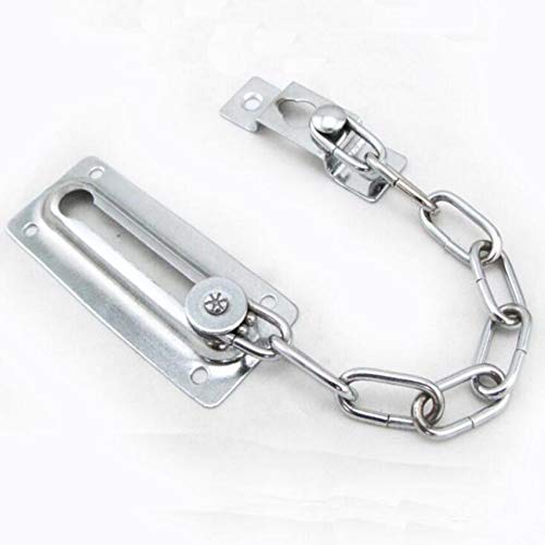 Door Hinges Sliding Door Lock Chrome Door Lock Chain Bolt Safety Chain Hotel Office Security Chain Gate Cabinet Latches Decorative Hardware