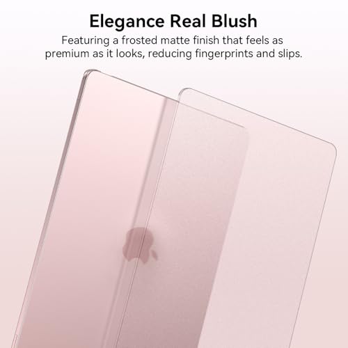 Image of EooCoo for MacBook Neo Case 13 inch 2026, 100% Match Color, Blush Clear
