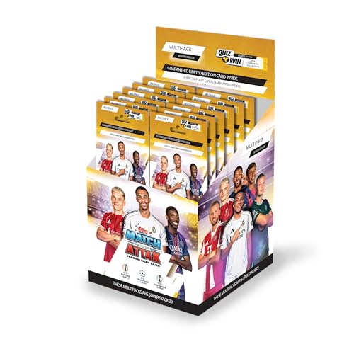 Image of Topps UEFA Champions League Match Attax 2025-26 Trading and Collectible Card Game (Multipack of 12)