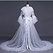 Generic Lingerie Plus Size Women Women Fashion Sexy Tulle Robe Long Lingerie Nightgown Bathrobe Sleepwear Bridal Robe Lace White