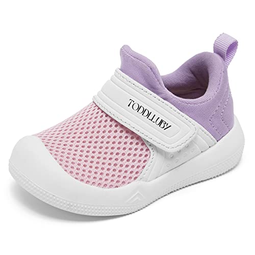 El mejor review de Pisos para muros exteriores disponible en línea para comprar. 34 TODDLLUBY - Zapatos para caminar para bebés y niños pequeños, transpirables, antideslizantes, para caminar, Rosado, 11 MX Niñito