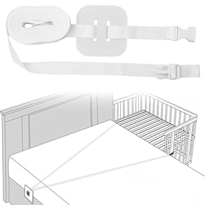 ZXNJA 8m Gurt Für Babybett,Beistellbett Befestigung,Beistellbett Befestigung Boxspringbett,Gurte Zum Befestigen,Beistellbetten-G... Boxspringbetten Und Kinderbetten