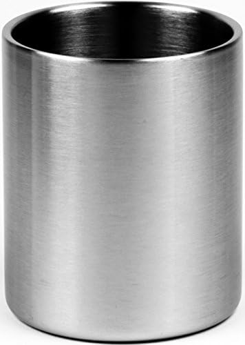 Stainless Whiskey Old Fashioned Glass - Double Walled - 10oz Lowball by Lancaster Steel