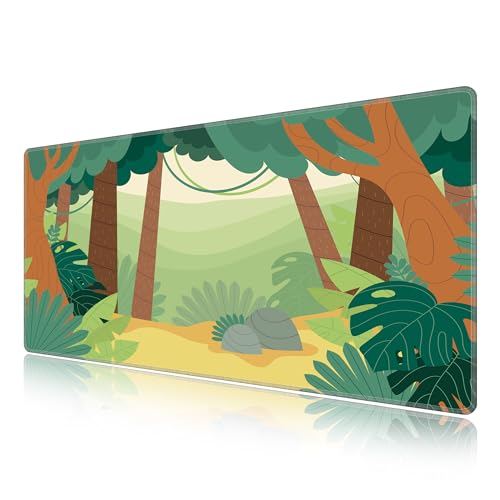 Grand sous main tapis bureau verdure 1000x500mm étanche pour informatique
