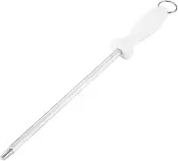 Chaira Profissional para Afiação 10" Aço Inox Afiador de Facas Profissional Haste de Amolar com Alça Ergonômica 30 cm Premium