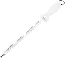 Chaira Profissional para Afiação 10" Aço Inox Afiador de Facas Profissional Haste de Amolar com Alça Ergonômica 30 cm Premium