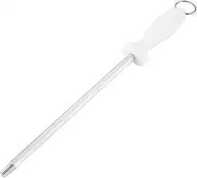 Chaira Profissional para Afiação 10" Aço Inox Afiador de Facas Profissional Haste de Amolar com Alça Ergonômica 30 cm Premium