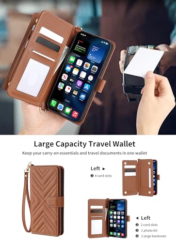 Étui Portefeuille pour Google Pixel 10 Pro XL Housse Matelassée Premium Chic - 5