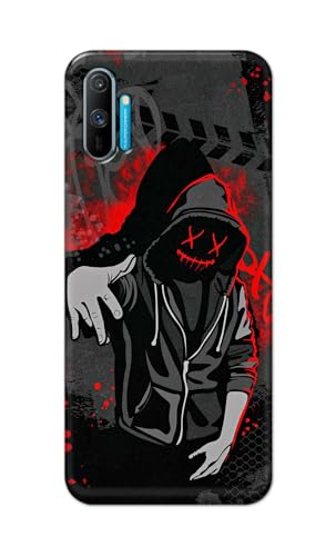 Image of Printed Hard Back Cover for Realme C3 | Realme C3i Back Cover (Hoodie Rapper) -190724(EA)