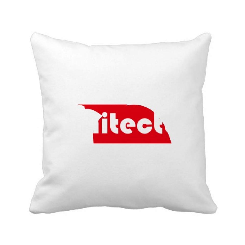 Coussin carré rouge d'ananas housse de décoration maison motif cours architecture