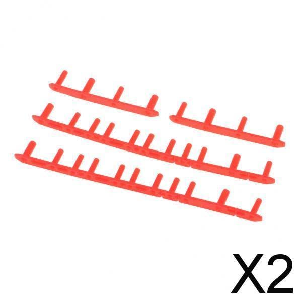 Creations 2xBadminton Racket Nylon Grommets String Protector Mitochondrial Tube Red-image-7