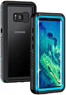 Lanhiem Samsung S8 Case, IP68 Waterproof Dustproof Shockproof Full Body Sealed Underwater Protective Cover with Built-in Screen Protector for Samsung Galaxy S8 (Blue)