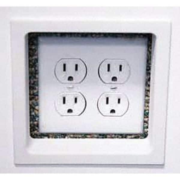Anillo electrico doble FastCap ETR-DOUBLE color blanco para cajas de enchufes