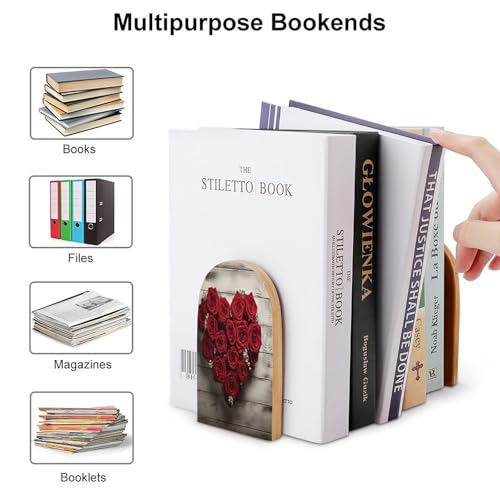 Sujetalibros resistente para estantes que evita la caída de libros 4
