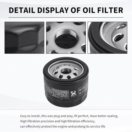 Image of 49065-0721 Oil Filter AM125424 for Kawasaki FR691V FR600V 541V,3 Pack