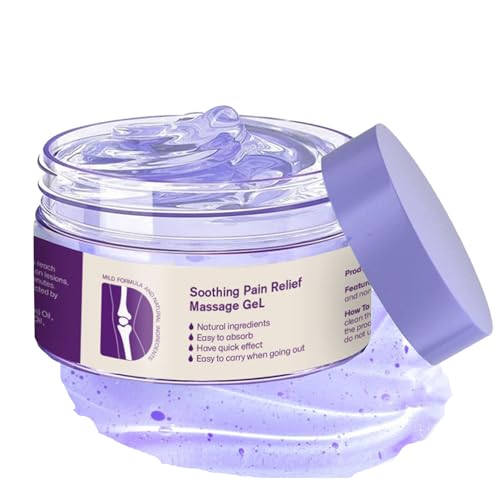 Krea-in Joint Pain Relief Purple Gel, Soothing Pain Relief Massage Gel, Fast-Acting Pain Relief Gel, Natural Ar-thritis Pain Relief Cream, Deep Relief Knee, Lumbar, Neck, Hand, Feet, Vegan Skincare