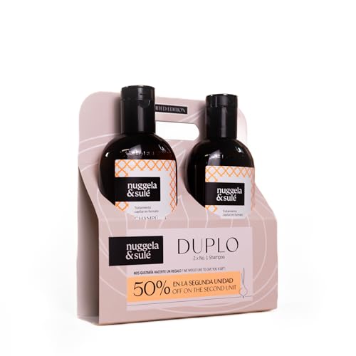 Nuggela & Sulé Confezione DUPLO: Shampoo n. 1 Edizione Limitata - 50% di sconto sulla seconda unità, rafforza e stimola la crescita dei capelli, 2 x 250 ml