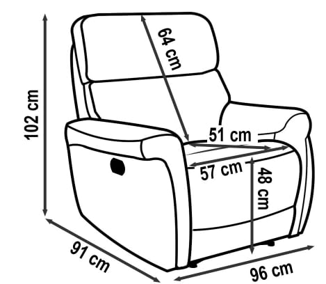 Bostonsofa Dallas Relaxsessel aus Echtleder - Bequemer Fernsehsessel mit manueller Relaxfunktion - Zero-Wall-System - Taschenfederkern - ergonomischem Sitzkomfort - Wohnzimmer Sessel - Hellbraun – Bild 3