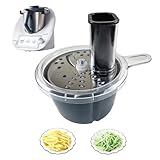 Gemüseschneider, Spiralschneider Gemüse Für TM5 TM6 TM31 ABS Edelstahl Gemüseschneider Zucchini Spaghetti Schneider Effiziente Gemüseverarbeitung Küchenhilfe