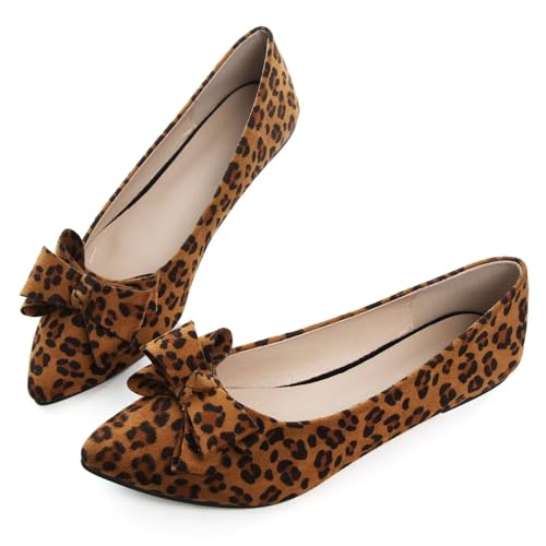 Image of SAILING LU Women's Bow-Knot Pointed Toe Ballet Flats