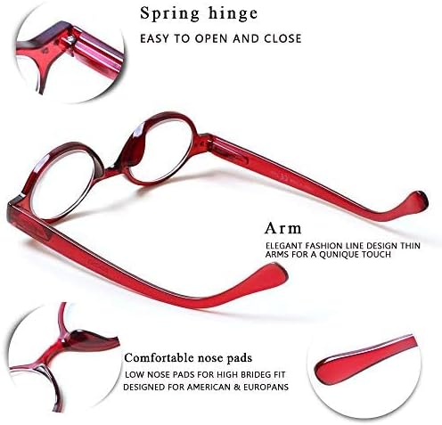 JOSCHOO 5 Pack Retro Round Reading Glasses Mini Small Comfortable Readers for Women Men (5 Mix, 3.5) - Image 3