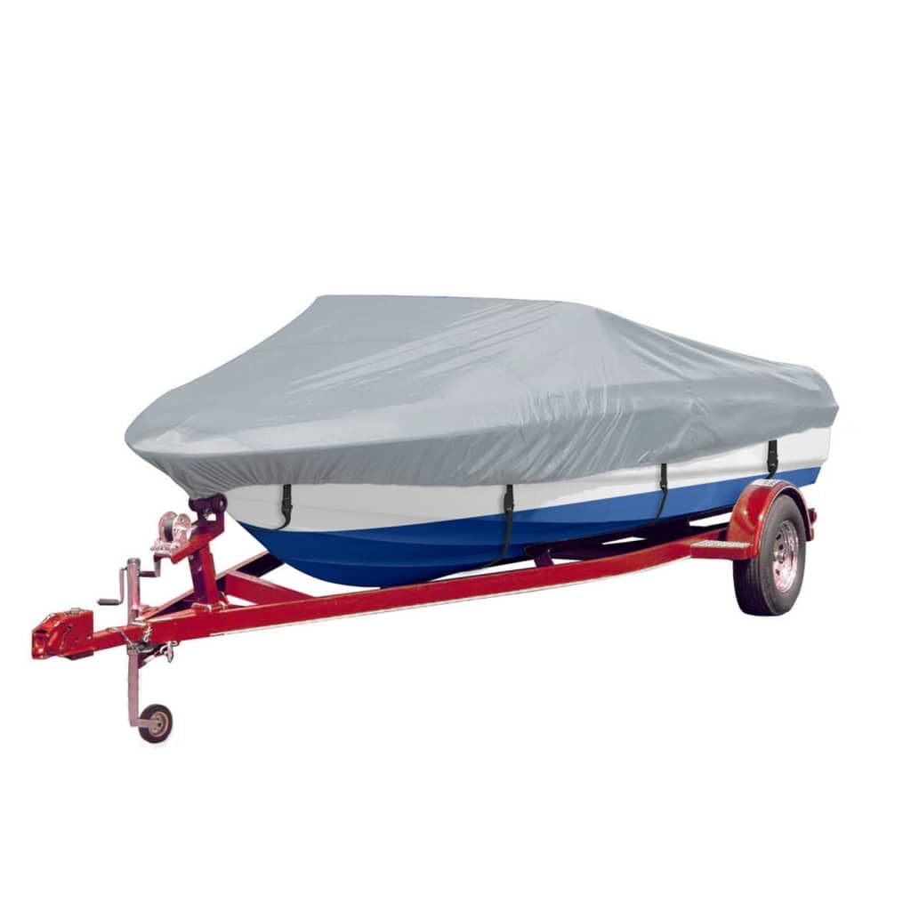 Gancio per barca, 2 pezzi, grigio, lunghezza 488-564 cm | poliestere rivestito con pigmenti, doppie cuciture, cordino elastico, impermeabile, per ancoraggio e stoccaggio