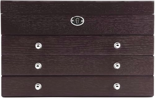 KEuLen Joyero de Madera, Caja Joyero, Joyero Madera, Estuche Organizador de Joyas de Gran Capacidad, Estilo Retro, for Maquillaje y Almacenamiento de Joyas for Mujer.