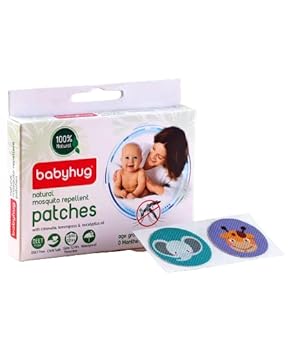 Baby Hug Waterproof Natural Mosquito Repellent Patches - 24 Pieces - image, photos