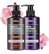 KUNDAL Korean Shampoo and Conditioner Set – [Cherry Blossom], Salon-quality, Long Lasting Scent, ...