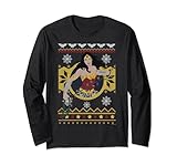DC Comics Christmas Wonder Woman Ugly Sweater Long Sleeve T-Shirt